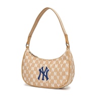 MLB กระเป๋า พร้อมส่ง ของแท้100% MONOGRAM EMBOSSED HOBO BAG กระเป๋ารักแร้มือNY