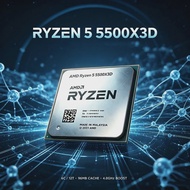 AMD | AMD Ryzen 5 5500X3D R5 5500X3D Gaming Processor CPU 6 Core 12 Thread AM4 DDR4 Max Boost 4.0GHz