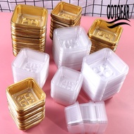 gotofar 100Pcs Packing Box Portable Safe Square Shape Plastic Moon Cake Boxes for Mooncakes