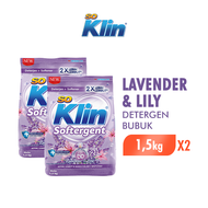 So Klin Deterjen Bubuk Softergent Lavender & Lily 1.5kg x2