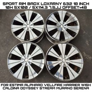 Ori Sport Rim BADX LOXARNY 632 18 Inch 10H 5X100 / 5X114.3 7.5JJ Offset +48