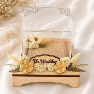 Simple boxRing | Aesthetic wedding ring box | Rustic ring box | C C C C