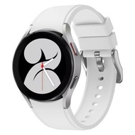 全城熱賣 - 適用於三星 Galaxy Watch 5 Pro 45mm 硅膠錶帶腕帶（白色）