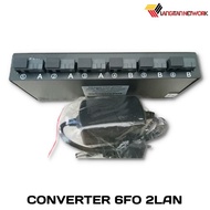 Media Converter Fiber Switch CM6F2E 6fiber 2 LAN