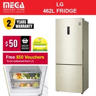 LG GB-B4624SE 462L 2-DOOR FRIDGE | Bottom Freezer | Beige | 3 Ticks + FREE $50 VOUCHER BY LG