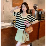 OKHI - THSIRT STRIPE KOREA/ PREMIUM KNIT TSHIRT FFX