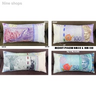 ✱[ 100% Cotton ] Malaysia Money Pillow With Zip# Bantal Ringgit Malaya + Zip