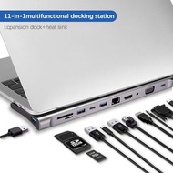 十一合一Type-c Hub擴展塢 筆記本多功能HDMI/rj45/VGA集線器 Usb hub HDMI 4K VGA For MacBook