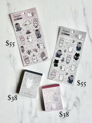 小白虎與黑虎蝦 兔仔醫生 掛件 公仔 文具 玩具