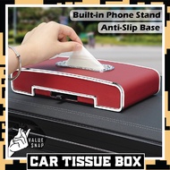 Multifunction Car Tissue Box Tisu Kereta Tissue Holder Box Car Tissue Storage Box Bekas Tisu Kereta 