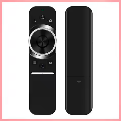 N91R-W1S Air Mouse 2.4G Wireless Voice Remote Control IR Learning Gyroscope For Android Window Linux