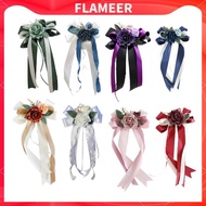 [Flameer] Aisle Chair Backrest with Floral Pattern, Wedding Aisle Decoration for Party Decoration
