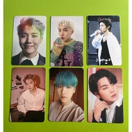 Official photocard pc jhope suga august d bts