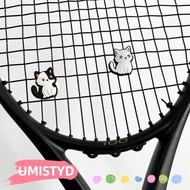UMISTYDREAMUM9U Tennis Racket Shock Absorber, Cartoon Cat Durable Tennis Racket Damper, Cute Silicon