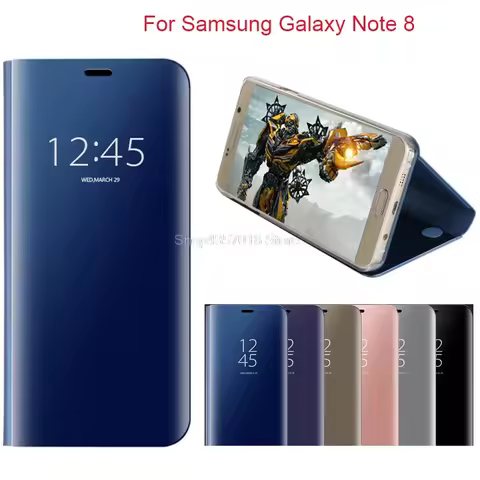 For Samsung Galaxy Note 8 Note8 Case Luxury Mirror Smart View Window Flip Case for SAMSUNG Note 8 N9