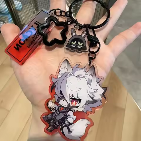 Fashion Zenless Zone Zero Von Lycaon Women Men Jewelry Acrylic Keychains Characters Figures Key Chai