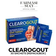 Clearogout 30 sachets (Box) - Ubat Sakit Gout Cleargout Live Well Supplement Gaot Gaut Gaout