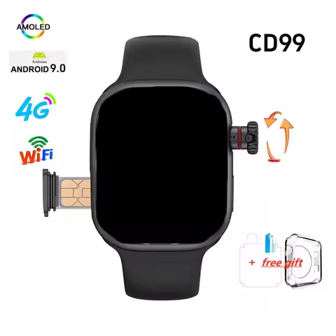 CD99 Smart Watch Series 10 Android 9 System With GPS WIFI Compass 2.26 inch Amoled 128GB Storage Gam
