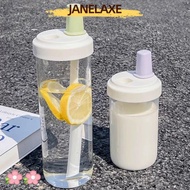 JANELAXE932QW Water Bottle, Straigh Drinking Large Capacity Straw Cup, Drinkware Transparent Plastic