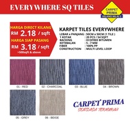 PER BOX / EVERYWHERE SQ CARPET TILES KARPET OFFICE PEJABAT - 20PCS/54SQFT