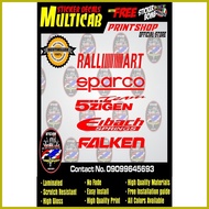 ⚕ ❋ ⌚ Multicab Car door sticker decals, cut-out durable & high quality
