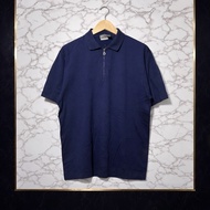 Salvatore Ferragamo Zip Navy Shirt Made in Italy Size XXL P76 L60 Original