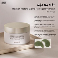 Mặt Nạ Mắt Làm Dịu Ngừa Lão Hoá Heimish Matcha Biome Bulgarian Rose Water RX Retinol Bakuchiol Hydro