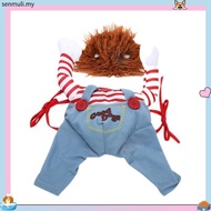 Chucky Dog Costume Halloween Cosplay Costume Fun Dog Cat Clothes Teddy Puppy Photography Props Festi