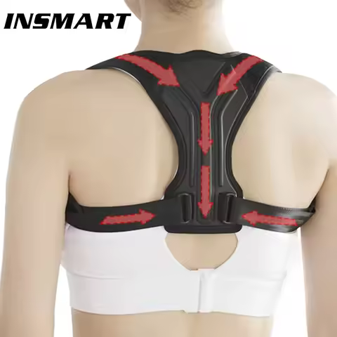 INSMART Breathable Anti-hunchback Corrective Belt Sitting Invisible Corrective Belt Back Posture Sco