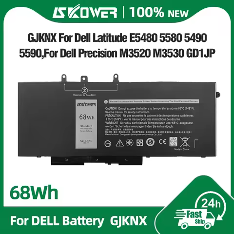 SKOWER GJKNX 93FTF Battery for Dell Latitude 5280 5288 5580 5488 5490 5491 5495 5590 5591 E5280 E548