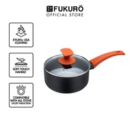 Fukuro Non-Stick Sauce Pan With Lid 18cm Redi Premium Xylan USA coating