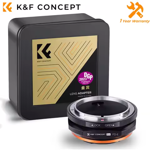 K&F CONCEPT FD to Nex E Mount Lens Mount Adapter for Canon FD FL Mount Lens to Sony E NEX Mount for 