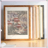 [ Customizable Size ] A2 A3 A4 Solid Wood Ultra thin Photo Frame Large Size Puzzle Frame [ Without G