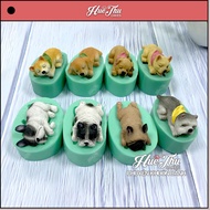 Cute Dog silicone mold for making 3D and 4D jelly cakes with sticky rice, fondant, chocolate, hanmad