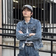 JINISO - Denim Pria Oversize Jaket Jeans