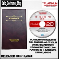 Platinum Songbook with Full Songlist and CD Volume 28 For Platinum KS-1/JUNIOR LITE/JUNIOR 2/KBOX 2(