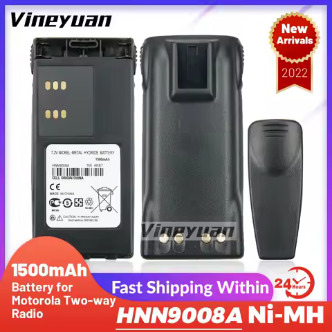 HNN9008A Replacement Battery 7.2V 1500mAh NI-MH Battery for Motorola HT750 HT1250 HT1225 GP328 GP320