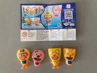 Kinder 出奇蛋 Pororo 露比 loopy 玩具 換衫公仔 變裝面具 冰鎮小企鵝