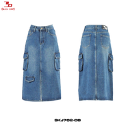 BUCKOFF :รุ่น SKJ-702 SKIRT กระโปรงยีนส์