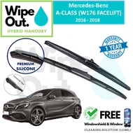 [PREMIUM] Mercedes-Benz A Class 2016 - 2018 (W176 FACELIFT) WipeOut HYBRID NANODRY SILICONE Wiper Bl