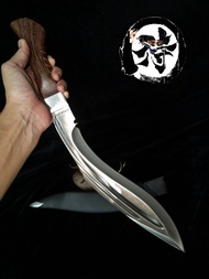 Gurkha ทรงเนปาล เหล็ก: 9CR18MOV​(ด้ามจับสีไม้อ่อน)​