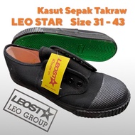 LEO STAR 205 Original Takraw Shoes / Kasut Sepak Takraw (BLACK)