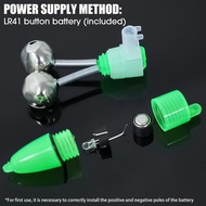 Fishing rod alarm dual alarm bell fishing accessories green fishing bell ring bite alarm clip