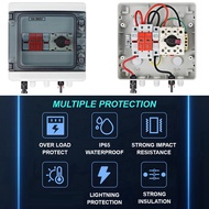 Solar Photovoltaic PV Combiner Box with Protection 1 Input 1 Out DC 1000V 15A Fuse MCB SPD Waterproo