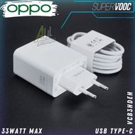 33W ORIGINAL 100% TC Travel Charger Fast Charging SUPER VOOC TYPE C / Micro USB OPPO Reno8 T 8 8Z 8P