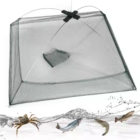Umbrella Folding Net Nylon Fishing Net Make More Fish And Lobsters Swim Into Trap Ears Use It To Res
