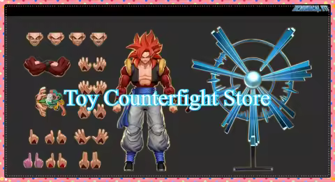 Demoniacal Fit Dragon Ball SHF GT Super Saiyan SSJ4 Gogeta Anime Model Toys