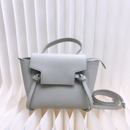 Celine belt nano 淺灰色銀扣鯰魚包