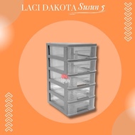 5-tier mini drawer container 5-drawer stacking rack/