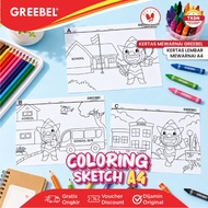 GREEBEL Coloring Paper Sheets (1 Sheet) A4 Paper Size 150 Gsm
